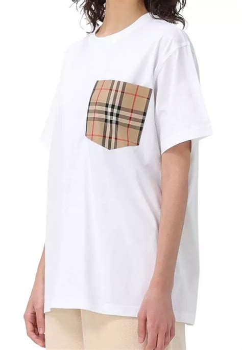 burberry ladies tee shirts|burberry check pocket t shirts.